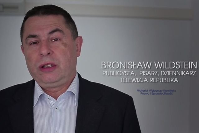 Bronisław Wildstein w spocie wyborczym? On sam nie widzi problemu.