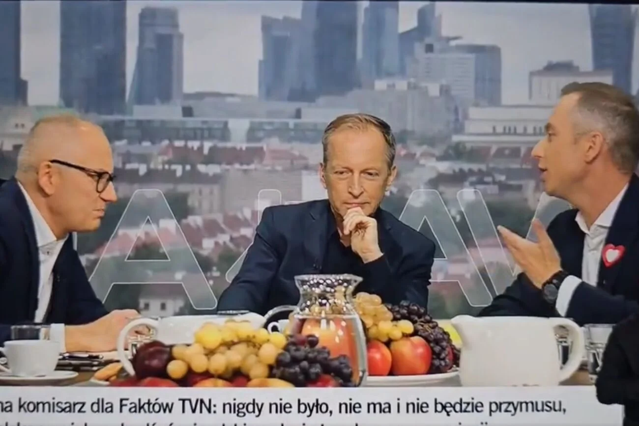 Podczas programu w TVN 24 doszło do ostrej awantury.