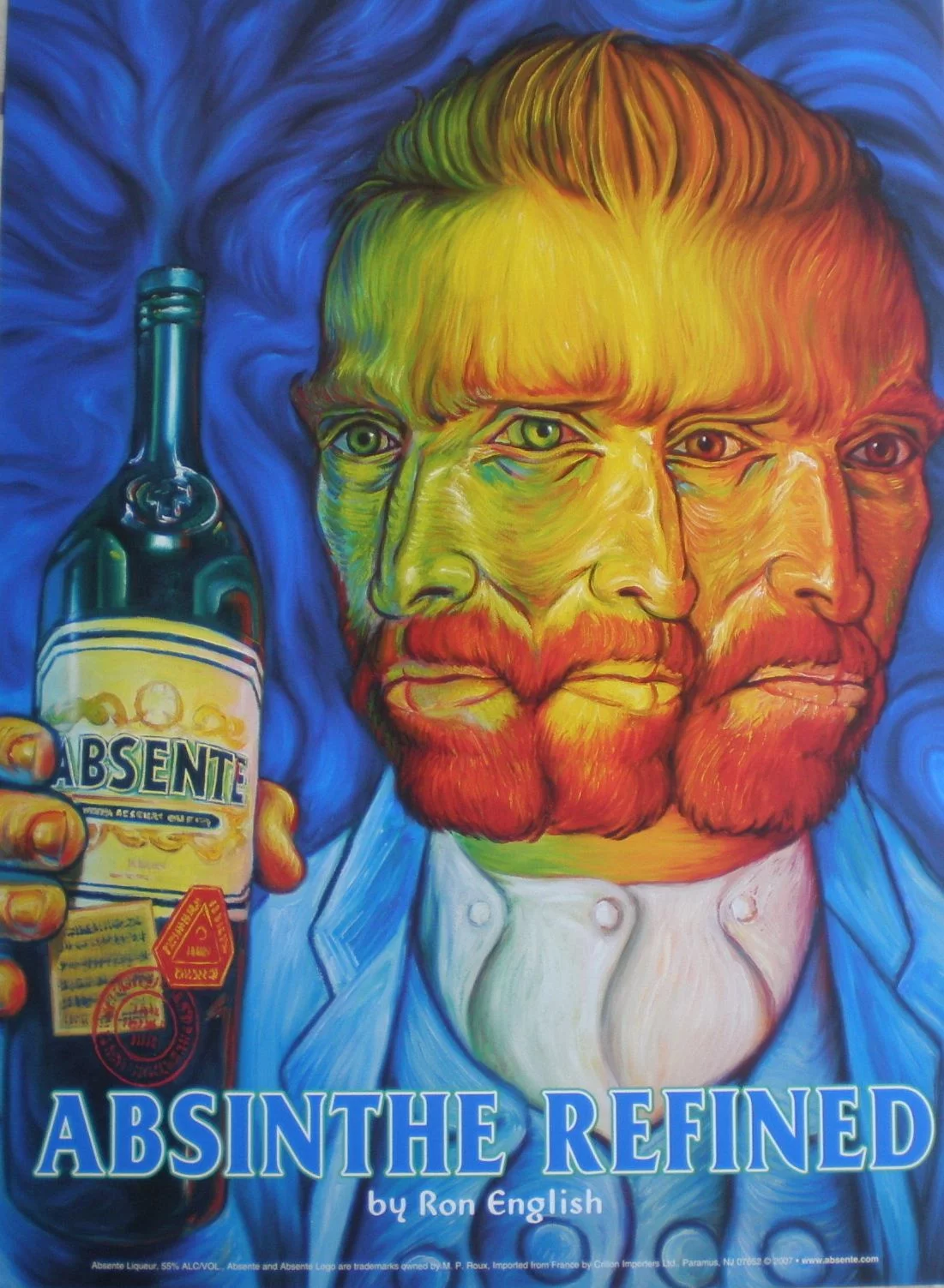 Vincent van Gogh był uzależniony od absyntu.