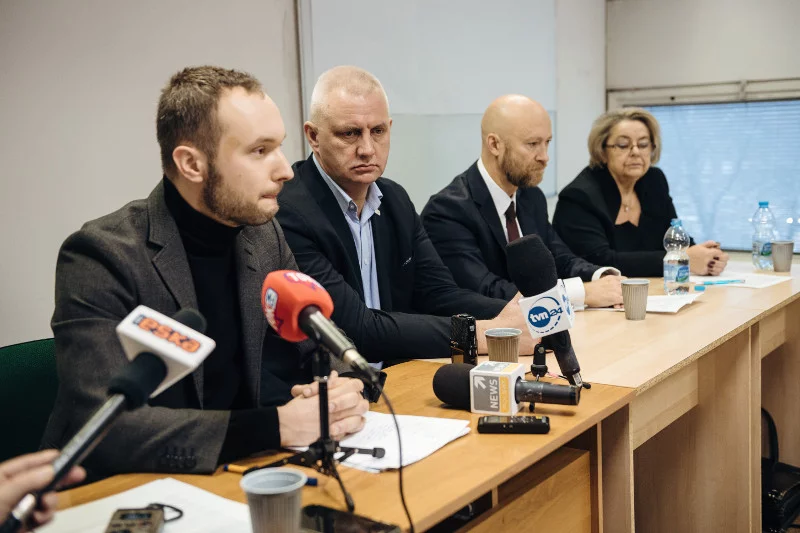 Konferencja prasowa w Gdańsku, w sprawie powołania komisji ds. pedofilii w Kościele