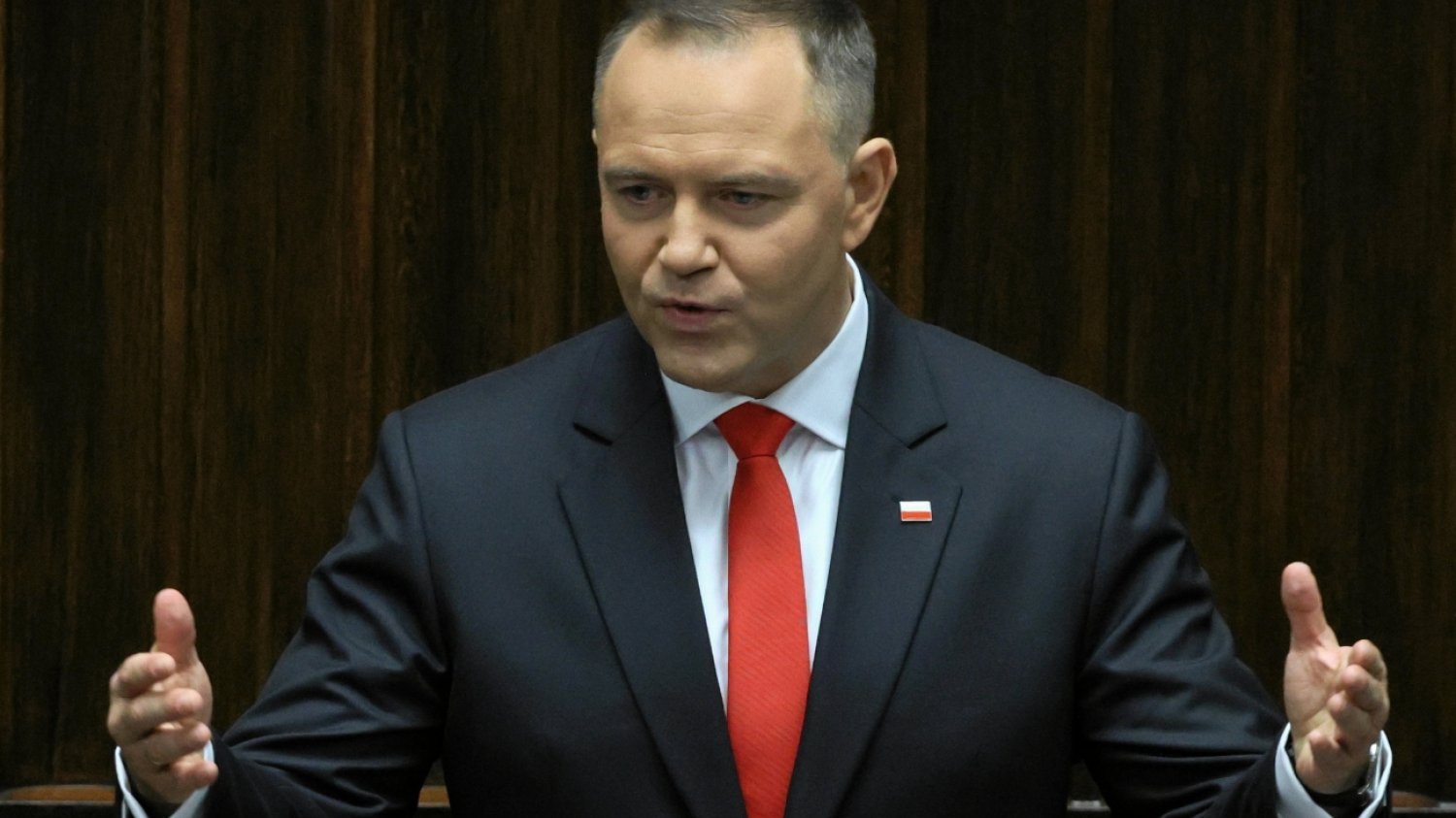 Nawrocki w Sejmie uderzył w jednego z ministrów.