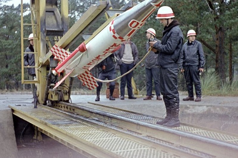 Odpalenie rakiety Meteor 2K 7 października 1970 roku.