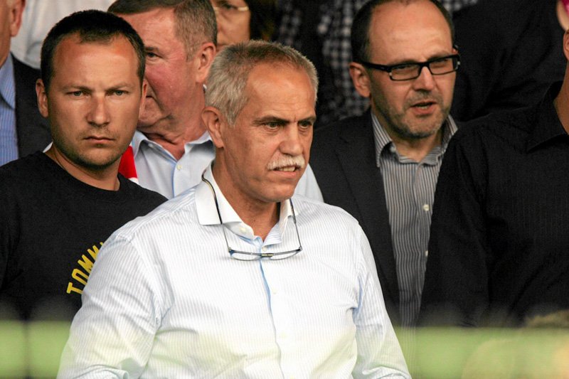 Zygmunt Solorz-Żak na meczu Śląska Wrocław