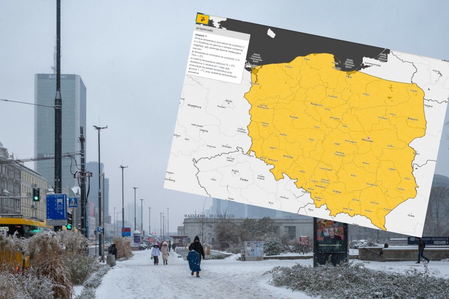 Alerty IMGW w całej Polsce. W nocy będzie siarczyste przymrozki.