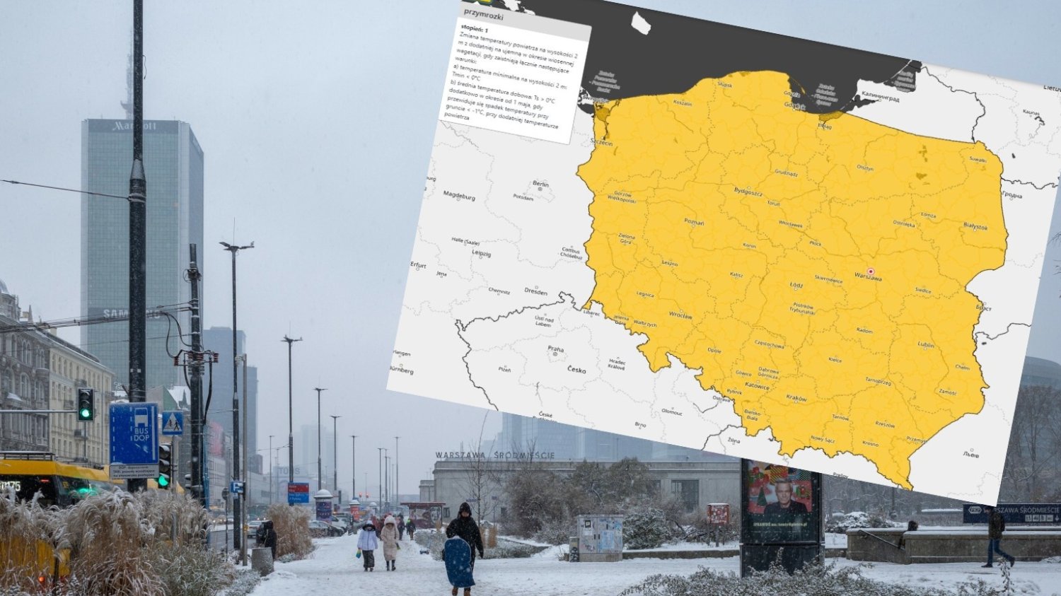Alerty IMGW w całej Polsce. W nocy będzie siarczyste przymrozki.