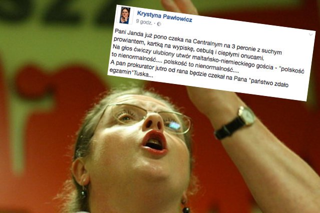 Krystyna Pawłowicz cieszy się, że dziś prokurator przemagluje Donalda Tuska.