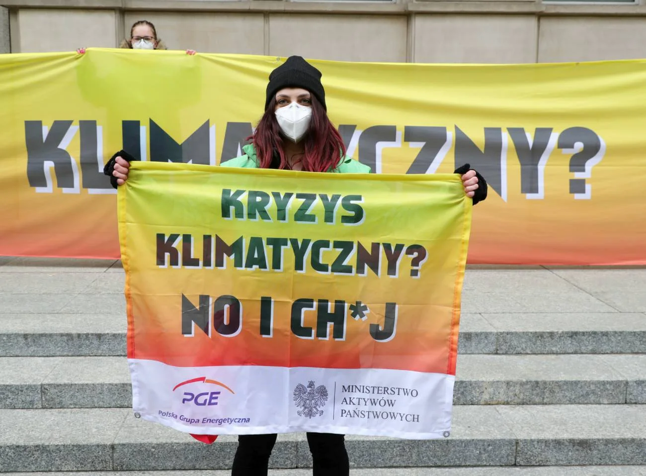 Pikieta Greenpeace przed Ministerstwem Aktywów Państwowych.
