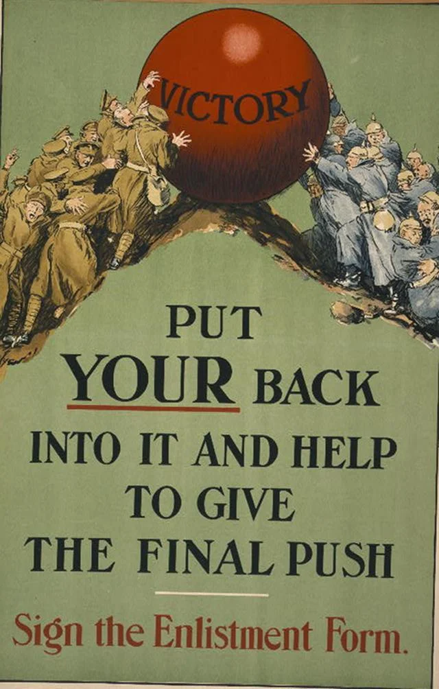 Rok 1915. Plakat rekrutacyjny niemieckiej armii