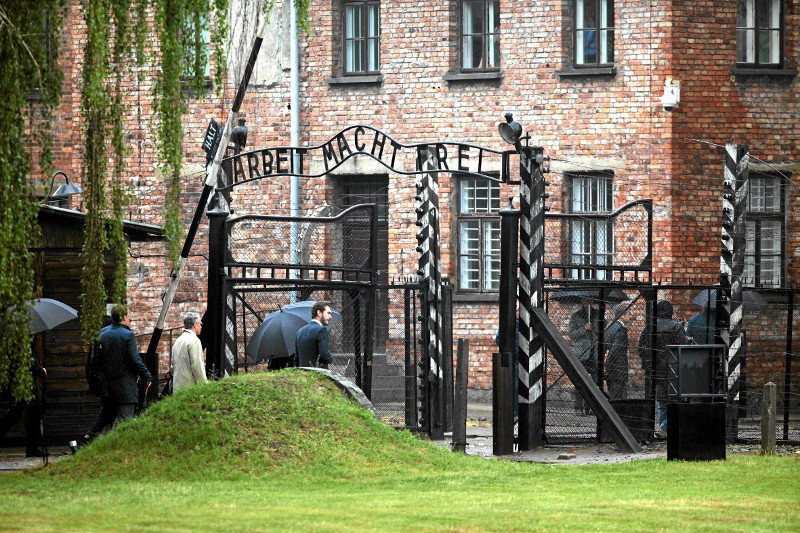 Brama obozu w Auschwitz-Birkenau.