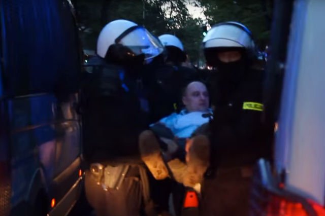 Moment zatrzymania Marcina Falkowskiego