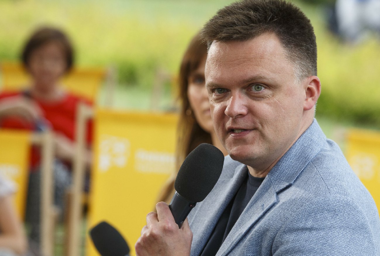 Hołownia zapytany, z czym przyjechał do Puław. "My nie z tych".