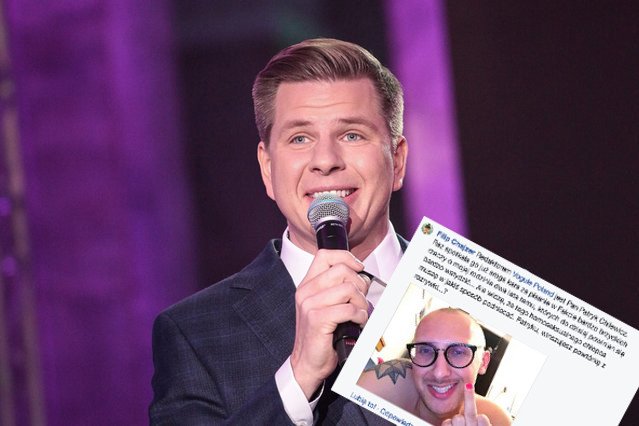 Wizerunek Filipa Chajzera został nadszarpnięty wpisem o "homoseksualnym chłopcu".