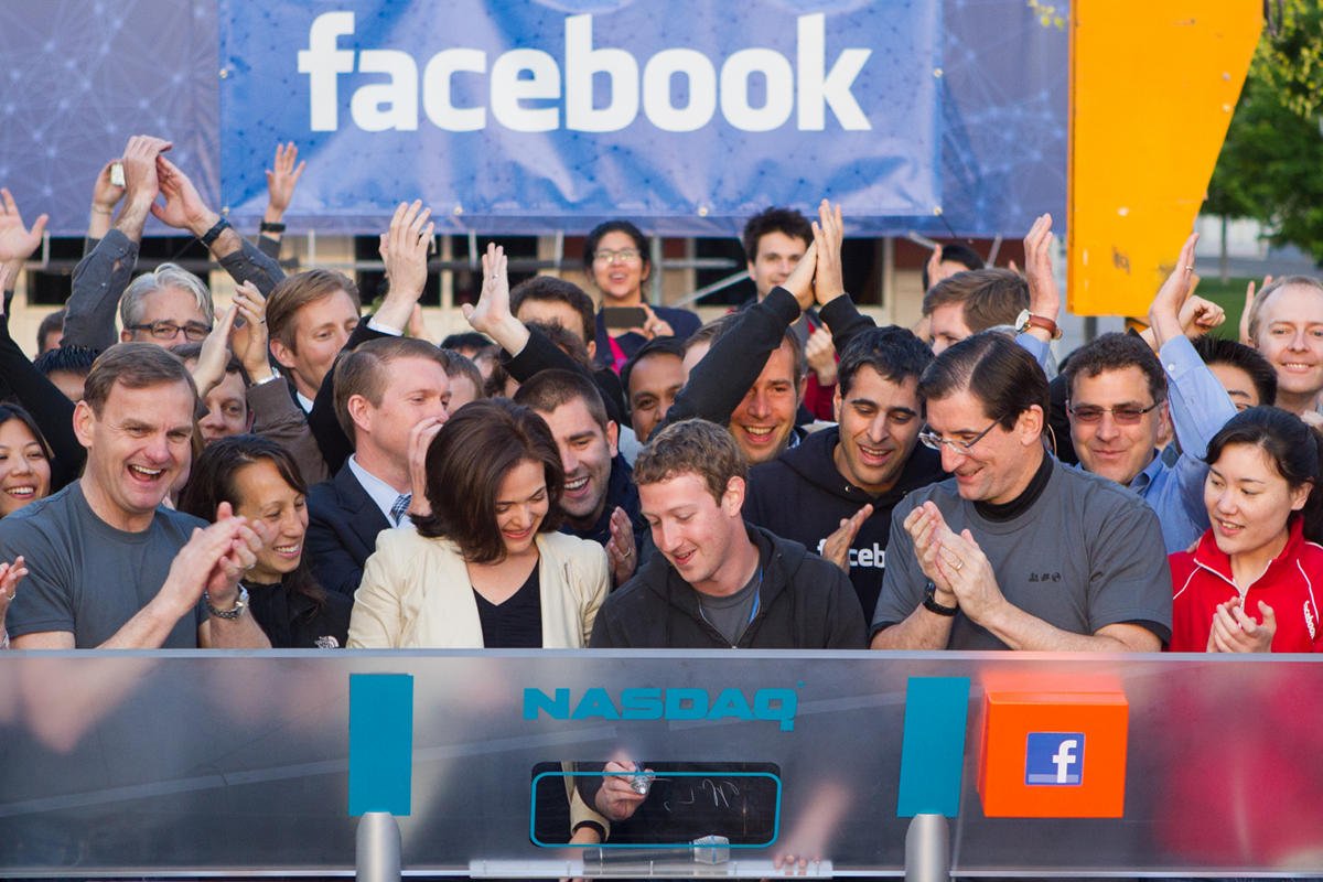 Mark Zuckerberg w dniu giełdowego debiutu Facebooka