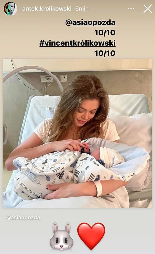 Antoni Królikowski pokazał zdjęcie syna i żony.