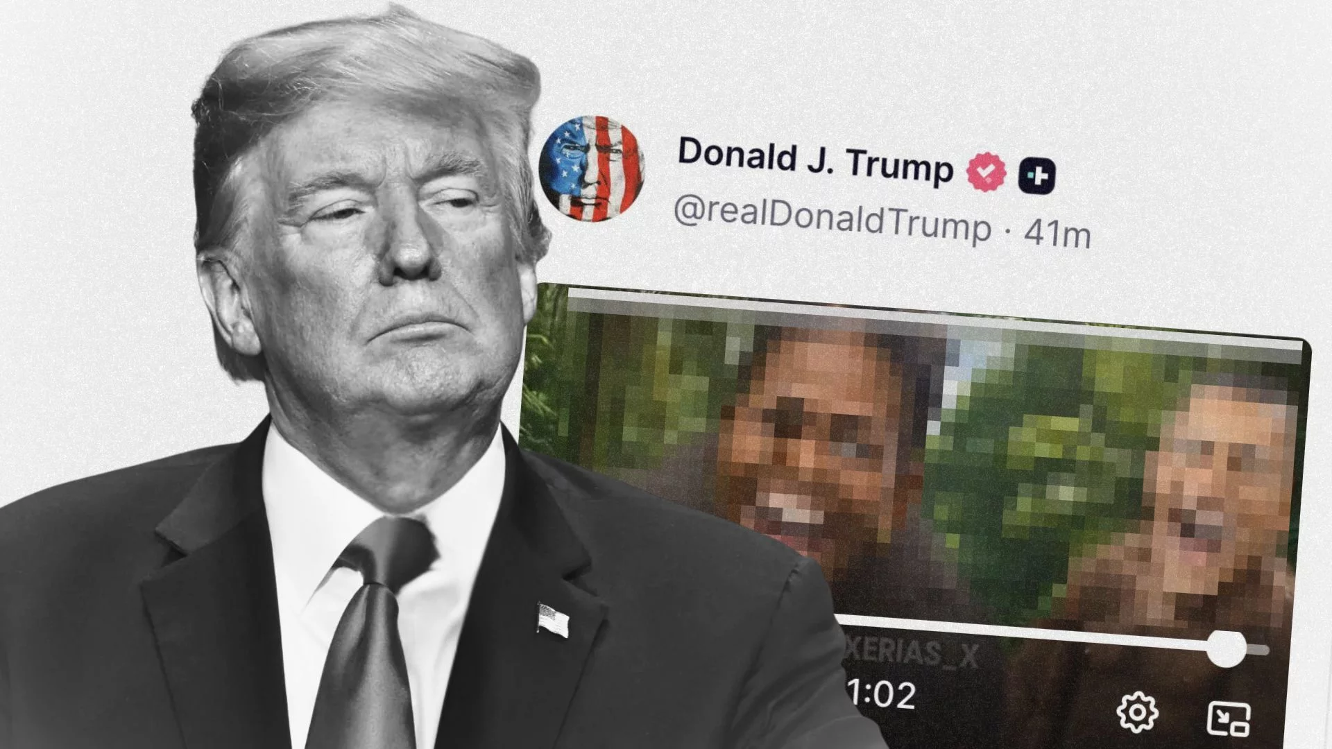 Rasistowskie nagranie na profilu Donalda Trumpa Donald Trump wrzucił rasistowskie nagranie