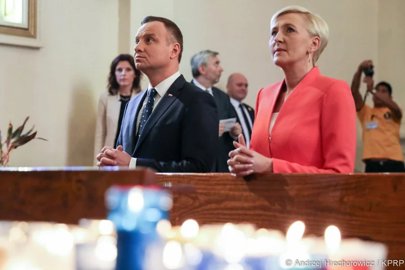 Prezydent Duda podczas wizyty w Meksyku.