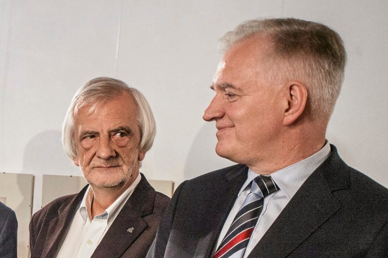Jarosław Gowin się cieszy, ale Ryszardowi Terleckiemu chyba nie jest do śmiechu.