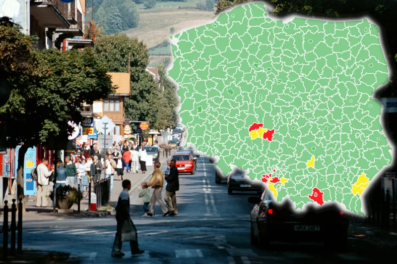 Krynica-Zdrój od soboty znajdzie się w czerwonej strefie covidowych obostrzeń. Jej mieszkańcom nie jest to na rękę.