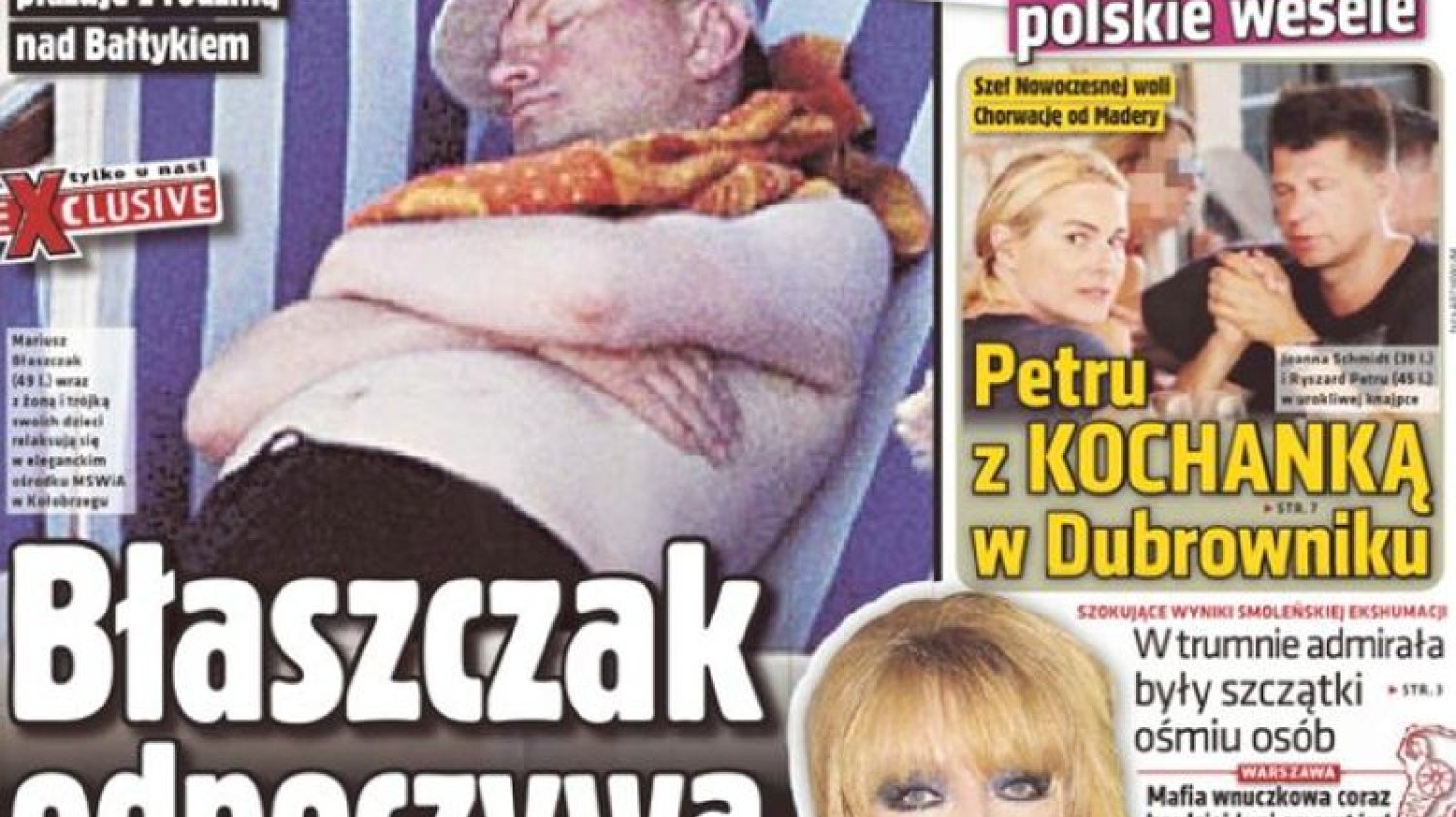 "Super Express" przyłapał szefa MSWiA na wakacjach.