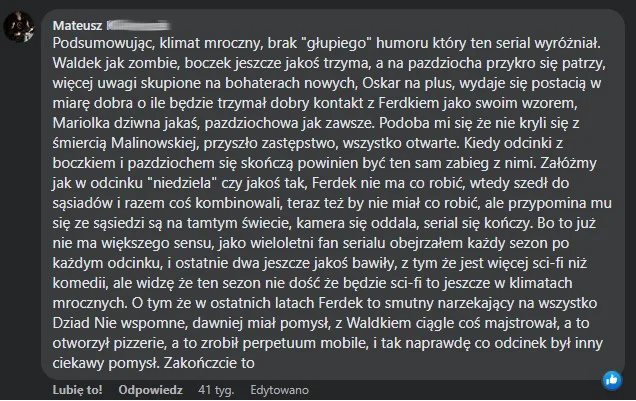 Świat według Kiepskich ostatni sezon Świat według Kiepskich ostatni sezon opinia serial polsat