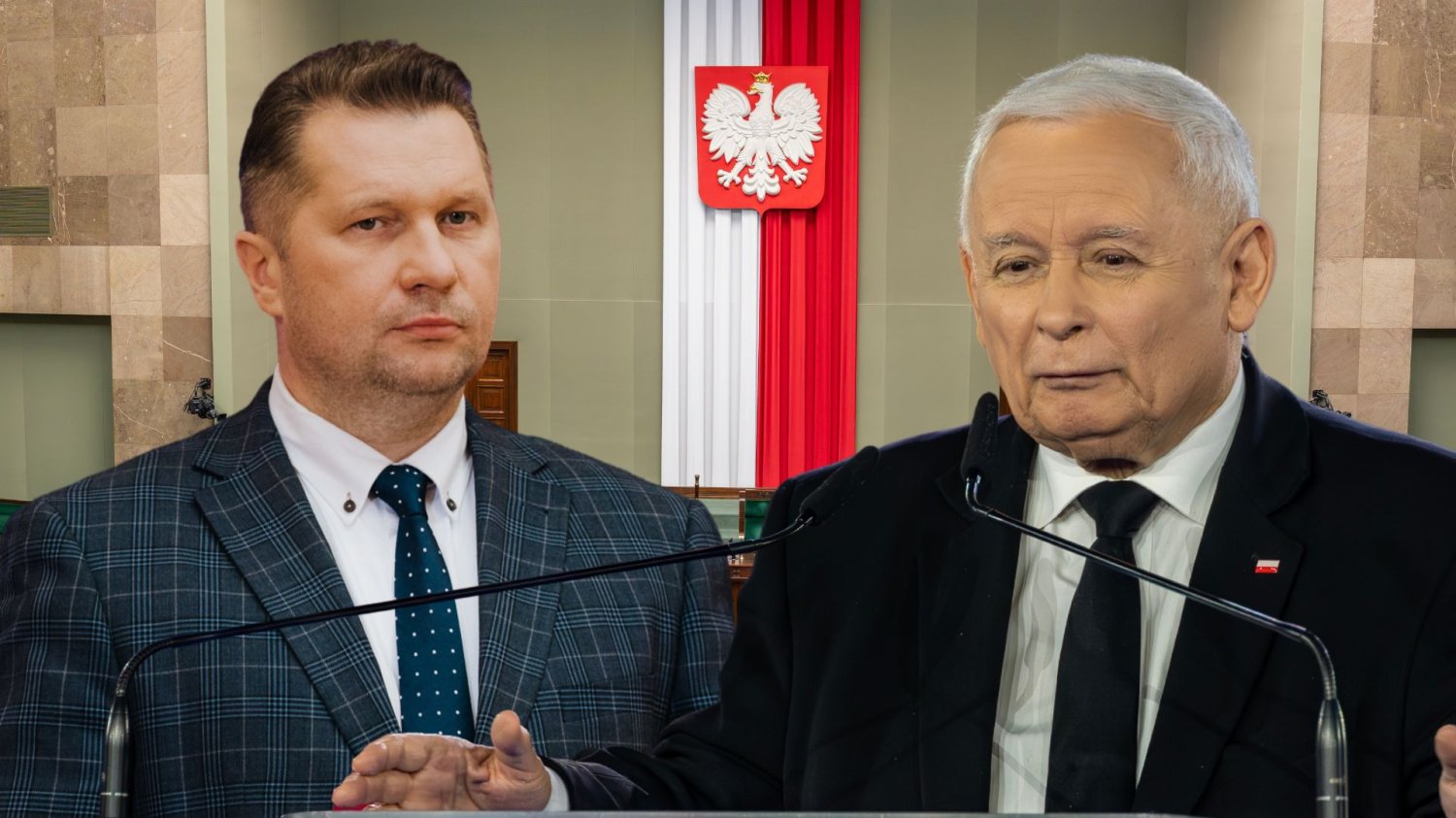 Wyniki nowego sondażu bardzo niekorzystne dla PiS. Chyba nie taki miał być "efekt Czarnka". Czarnek, Kaczyński