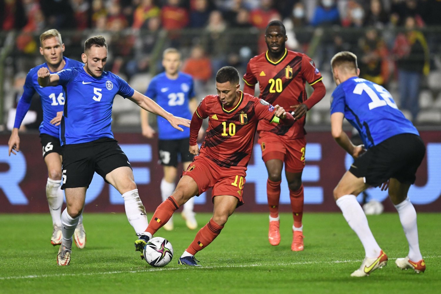 Belgowie rozprawili się z Estończykami i mają zasłużony awans na mundial w Katarze