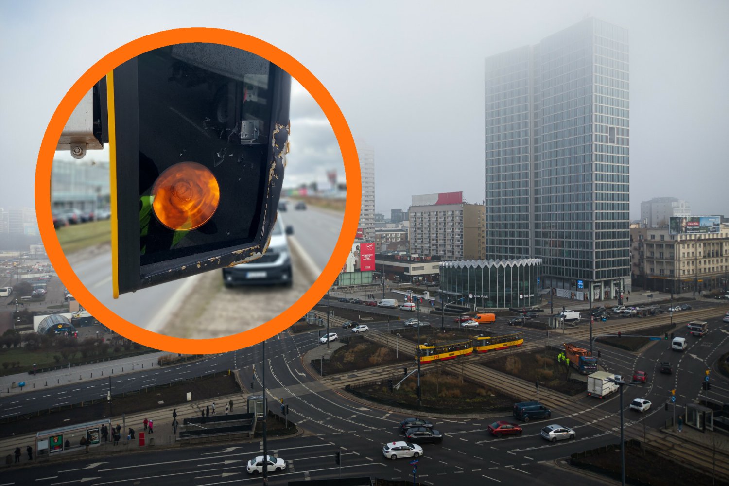 Fotoradar w Alejach Jerozolimskich został zniszczony. Kierowcy wiwatują