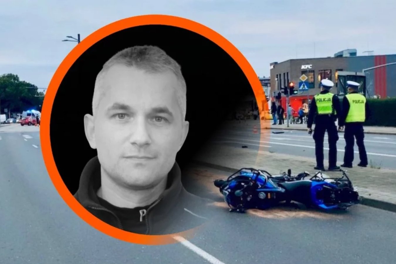 Śmierć policjanta w wypadku w Słupsku. Poruszający apel żony ws. pogrzebu.