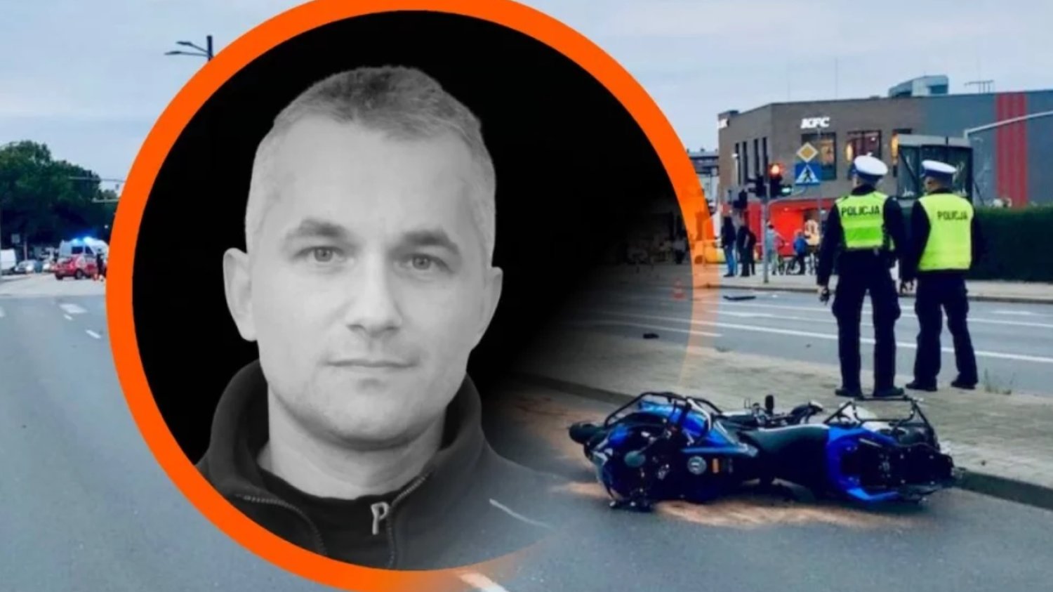 Śmierć policjanta w wypadku w Słupsku. Poruszający apel żony ws. pogrzebu.