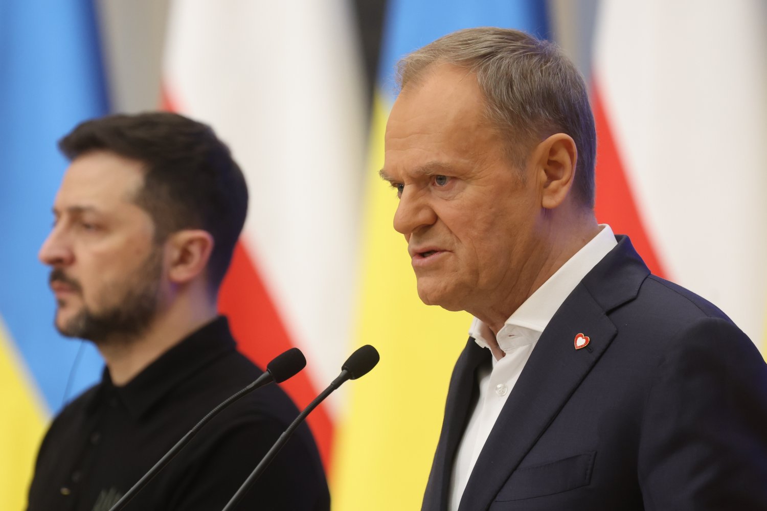 Tusk i Zełenski w Warszawie. Polski premier o tym, co planowała Rosja