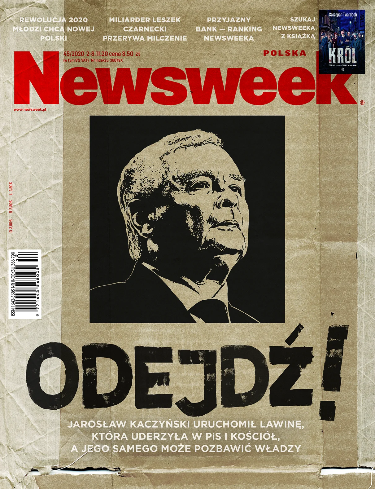 Okładka nowego wydania tygodnika "Newsweek Polska".