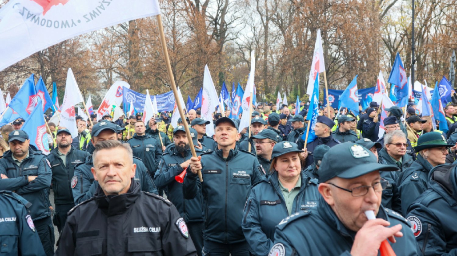 Protest policji w Warszawie. Policjanci stawiają warunki