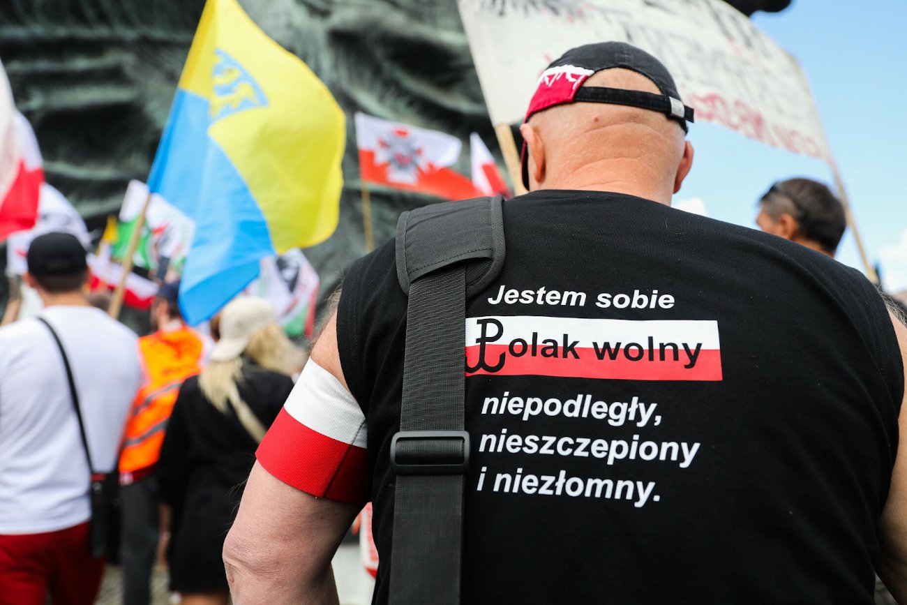 Śląska policja uznała, że na zjeździe antyszczepionkowców w Katowicach "nie doszło do żadnych incydentów", choć padły tam groźby śmierci.