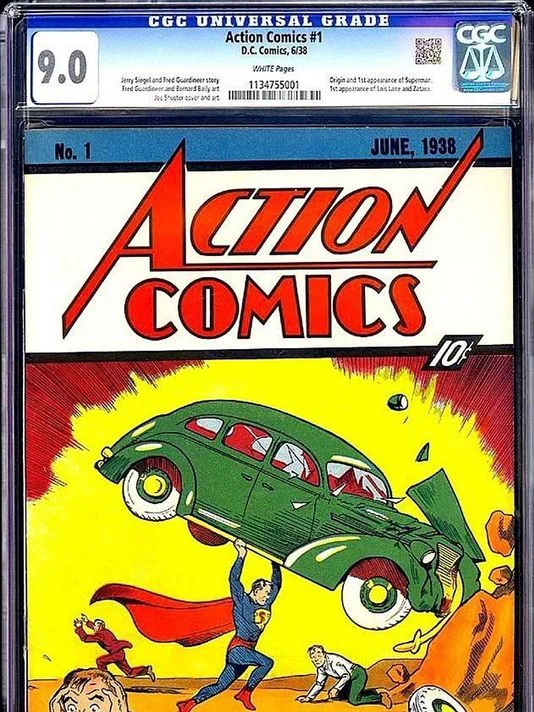 Egzemplarz "Action Comics" no.1 sprzedany na uaukcji eBay 24/08/2014