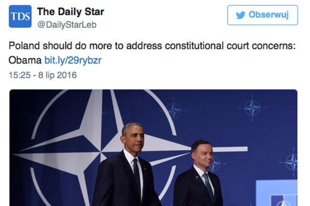 Krytyczne słowa prezydenta Obamy pod adresem pisowskich władz poszły w świat.