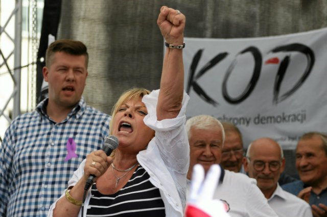 Aktorka Dorota Stalińska uczestniczyła w "Czarnym Wtorku".