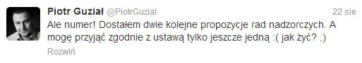 Poczucie humoru w stylu Piotra Guziała. Burmistrz pozdrawia bezrobotnych