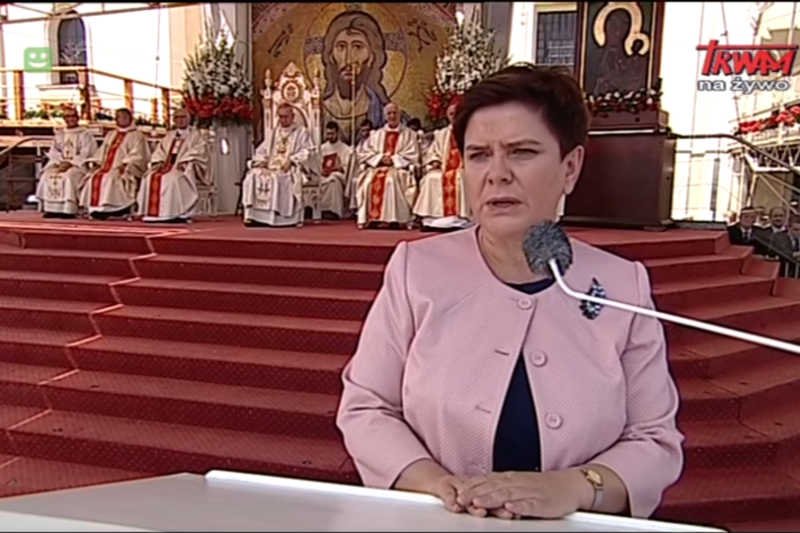 Beata Szydło na Pielgrzymce Rodziny Radia Maryja zapewniała, że Polska "jest oazą wolności w świecie".