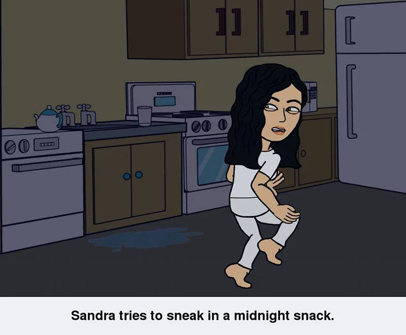 Zrzut ekranu z aplikacji Bitstrips.