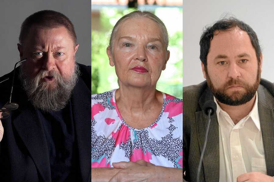 Profesorowie Jerzy Bralczyk, Jadwiga Staniszkis i Jan Hartman