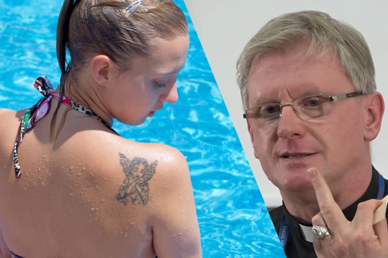 Stało się. Zdaniem księdza Glasa w to ciało, za sprawą farb przetworzonych demonicznie, wniknął szatan.