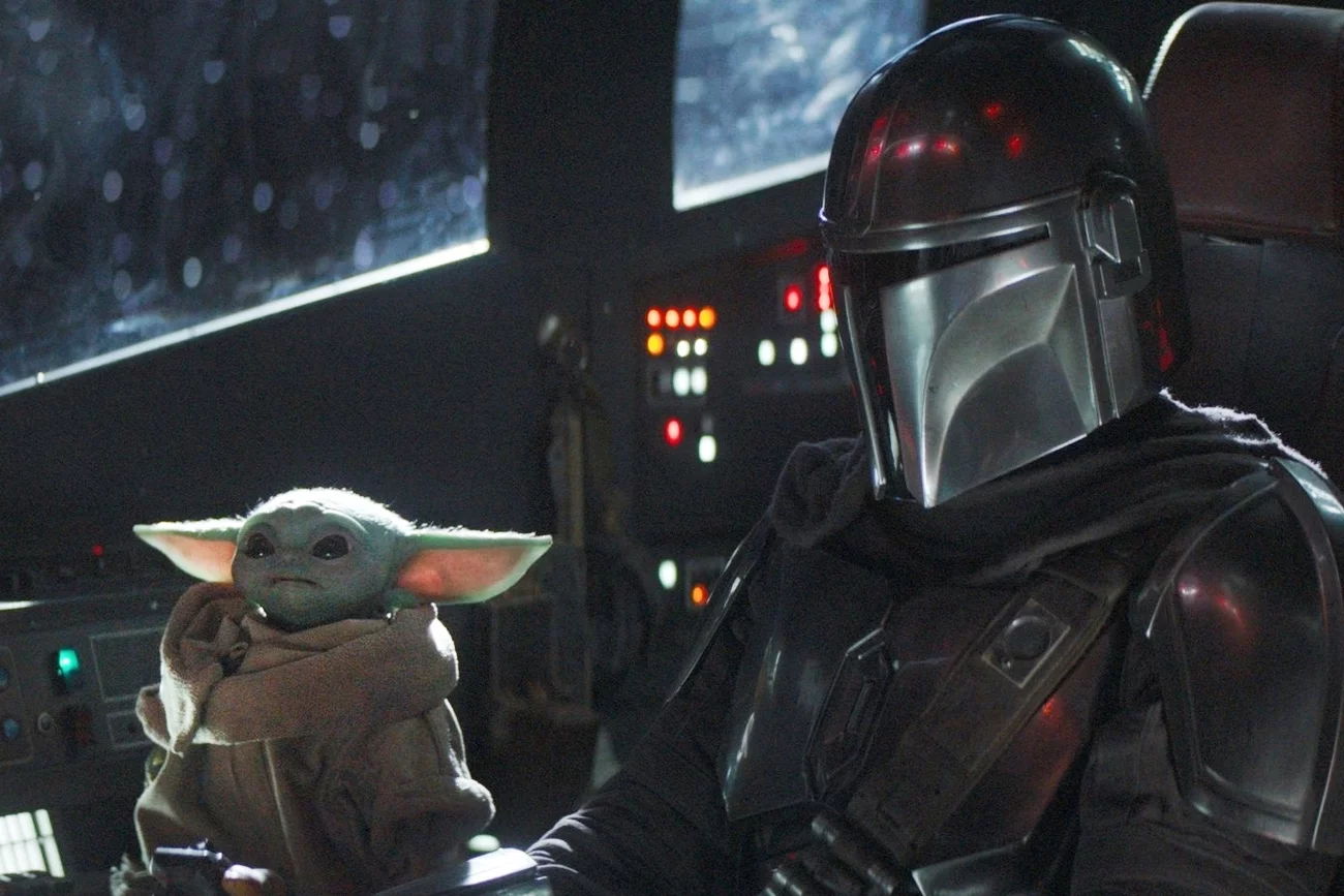 Grogu i Din Djarin w serialu "The Mandalorian".