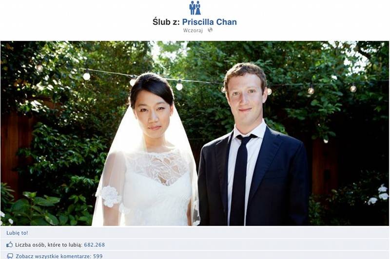 Facebookowy profil M. Zuckerberga