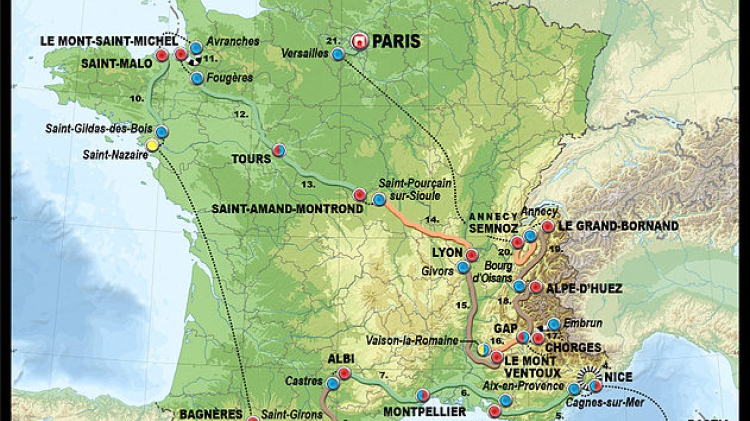 Trasa Tour de France 2013