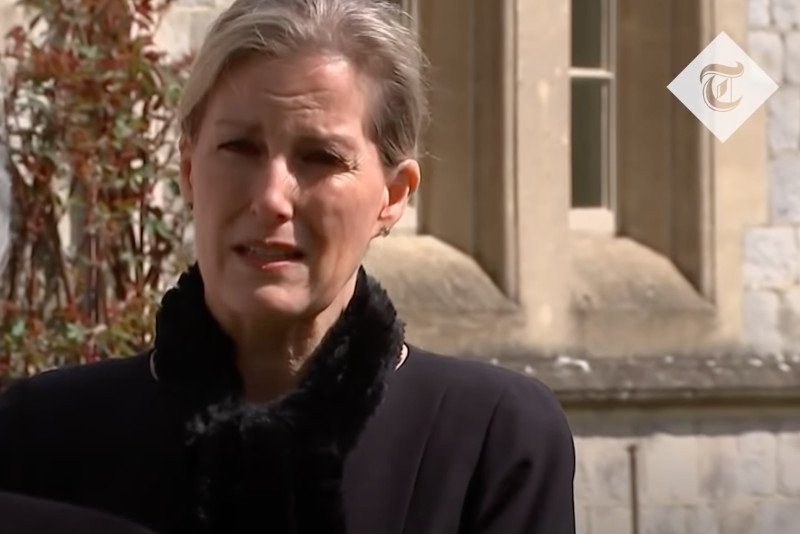 Zofia, hrabina Wessex, opowiedziała dziennikarzom o śmierci księcia Filipa.