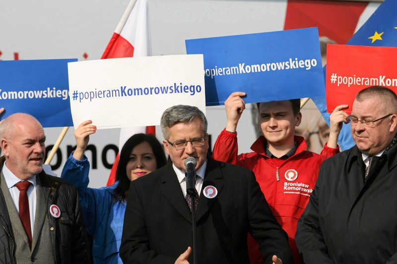 Bronisław Komorowski będzie prowadził kampanię wyborczą w Brukseli.