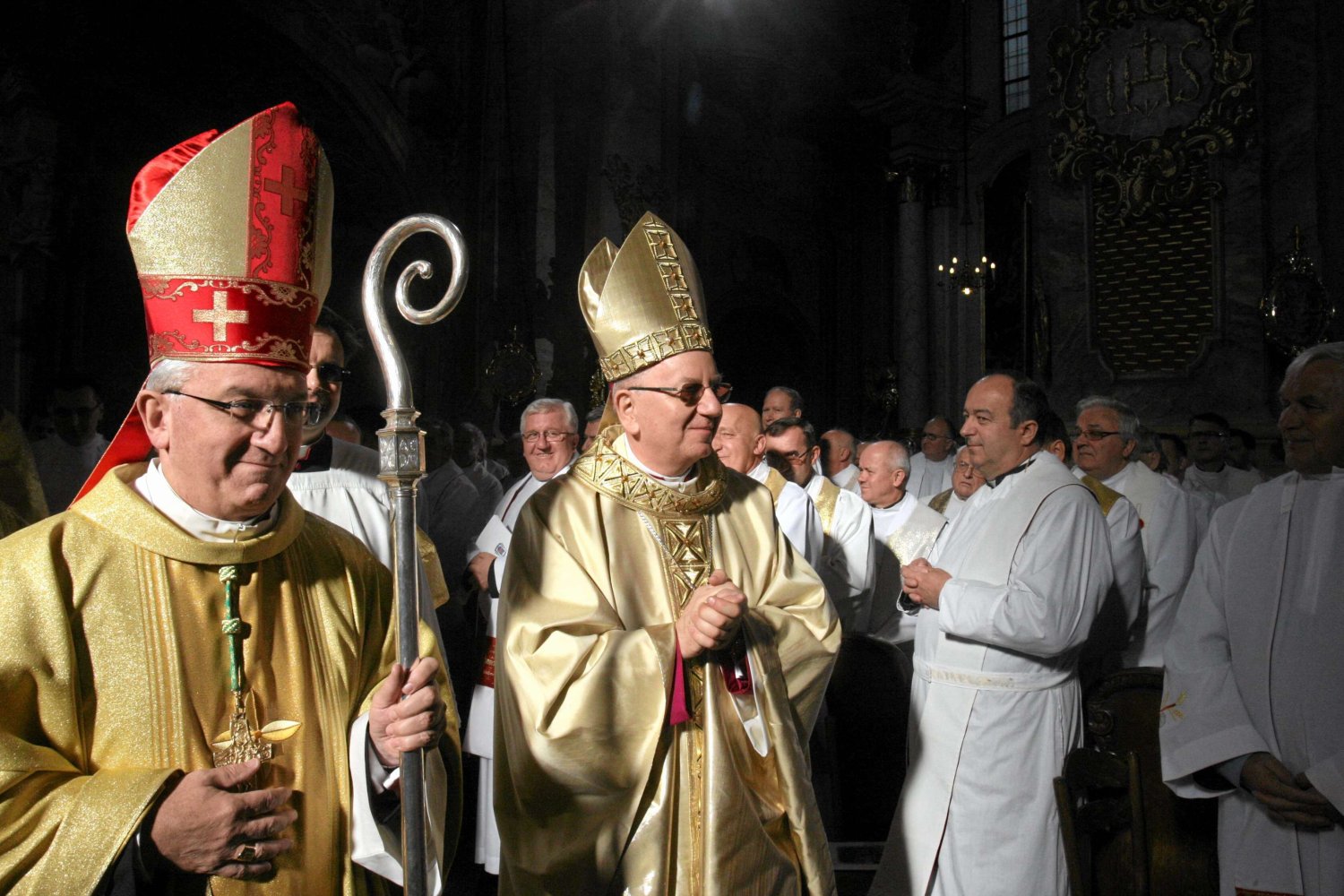 Arcybiskup Stanisław Budzik podczas ingresu, Lublin, 2011 r.