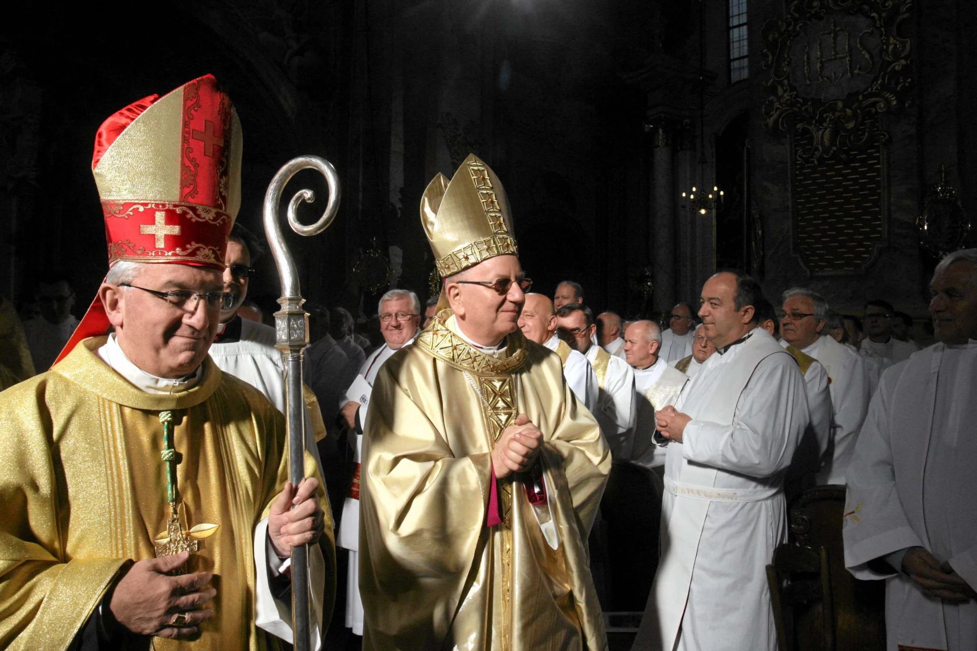 Arcybiskup Stanisław Budzik podczas ingresu, Lublin, 2011 r.