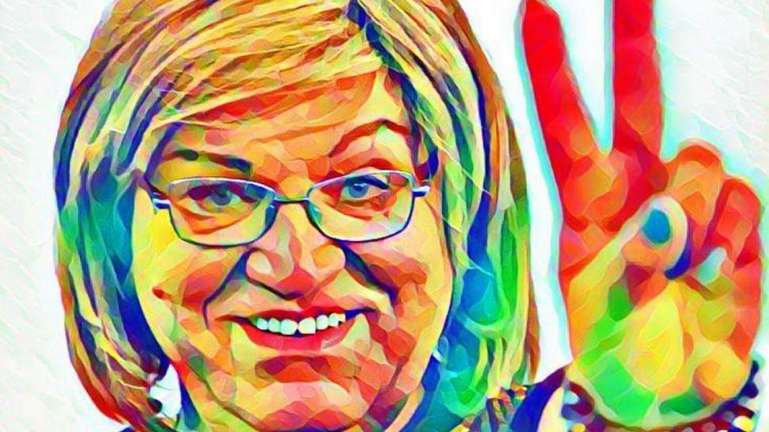Anna Grodzka na plakacie wyborczym. Anna Grodzka na plakacie wyborczym.