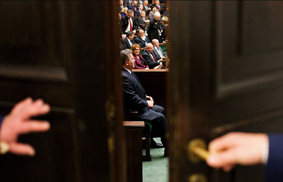 Komorowski na inauguracji VII kadencji Sejmu 8 listopada 2011 r. Fot. Wojciech Grzędziński/KPRP